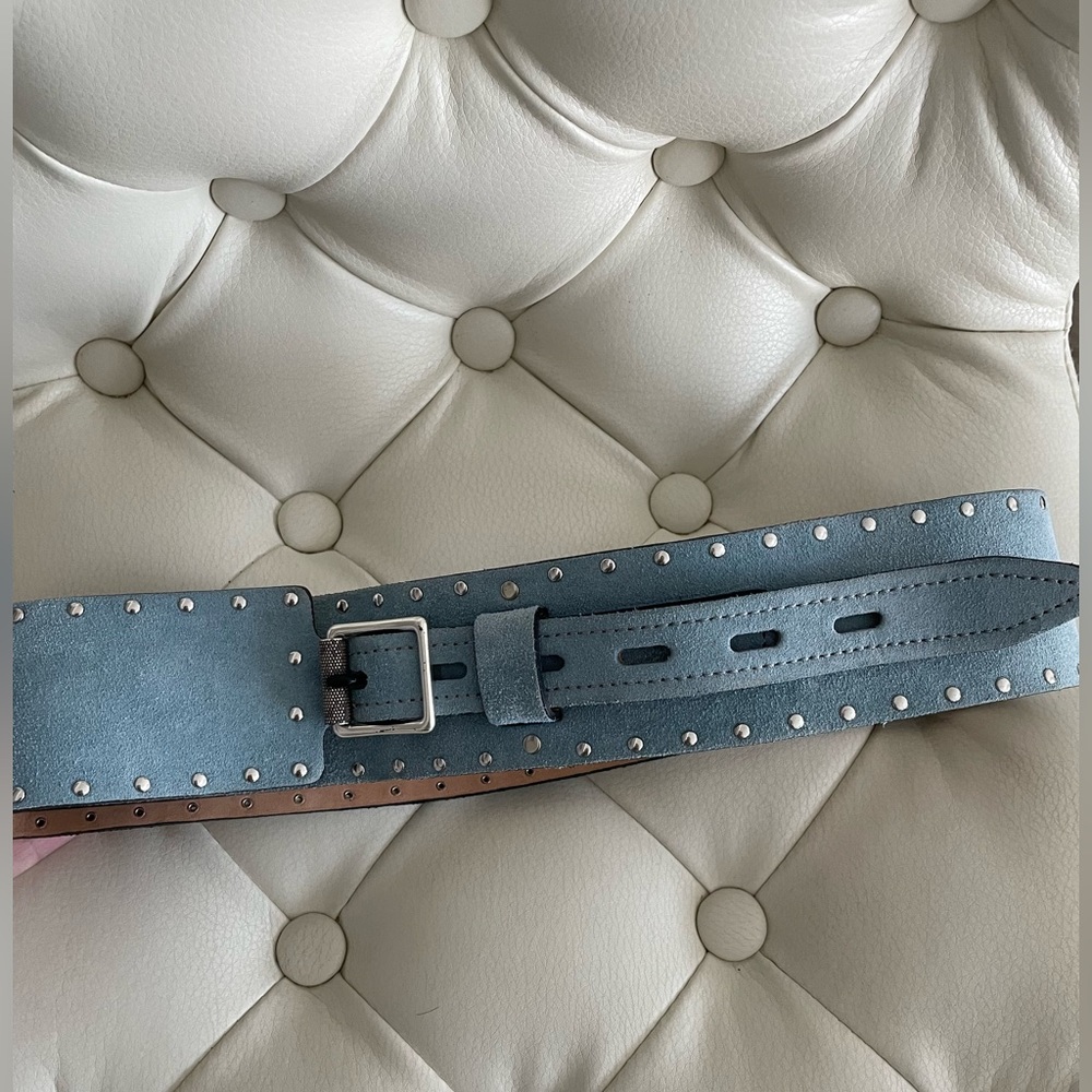 Rag & Bone Belt in Blue As Seen on Emily in Paris